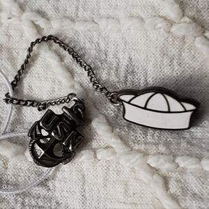 Sweetheart Ster. With Fouled Anchor and Sailors With Enameled (Dixie Cup) Hat